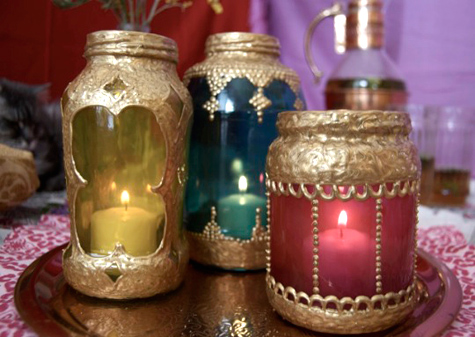 Craft Ideas Glass Jars on Glass Jar Moroccan Lanterns