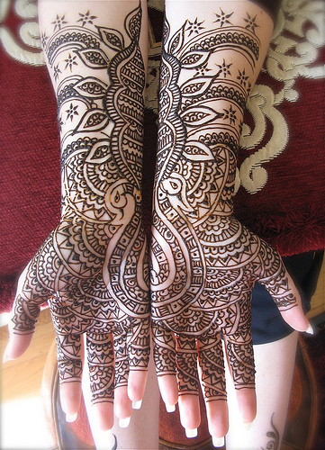 Arabic Bridal Henna Designs Photo