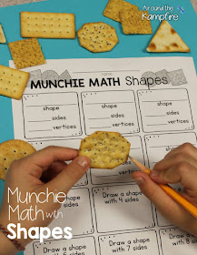 Munchie Math Shapes free printable 