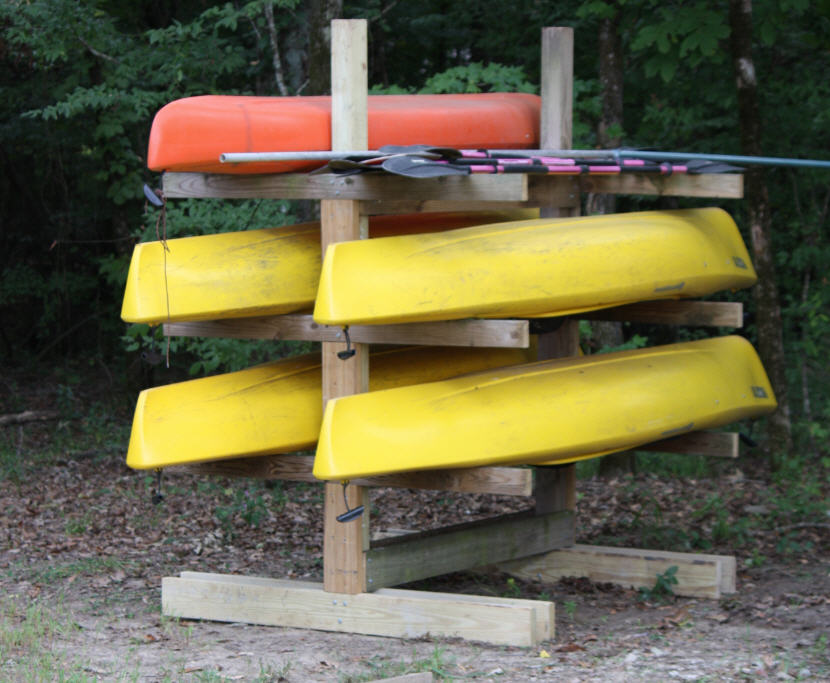 how to build a kayak storage rack - youtube