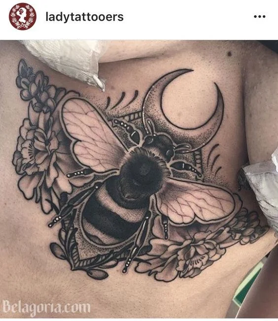 Tatuajes de avejas para mujeres