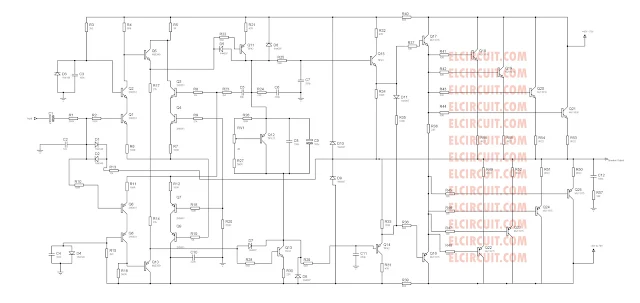 High power amplifier PA schematic diagram, edit your own ideas with proteus software.