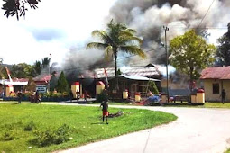 Pembakaran Mapolsek Nimboran Diduga Akibat Pengamanan Pelaku Pemalakan di SMA Genyem