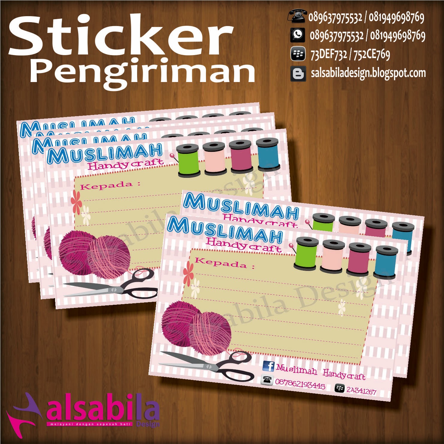 Contoh Desain  Stiker  Pengiriman Costum Jasa Desain  