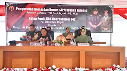 Danrem Brigjen TNI Deni Rejeki Kunjungi Kodim 1402/Polman,Tegaskan Netralitas TNI 