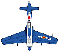 Hasegawa 1/72 Kyushu 18-shi Interceptor Fighter SHINDEN AH! MY GODDESS (SP456) English Color Guide & Paint Conversion Chart