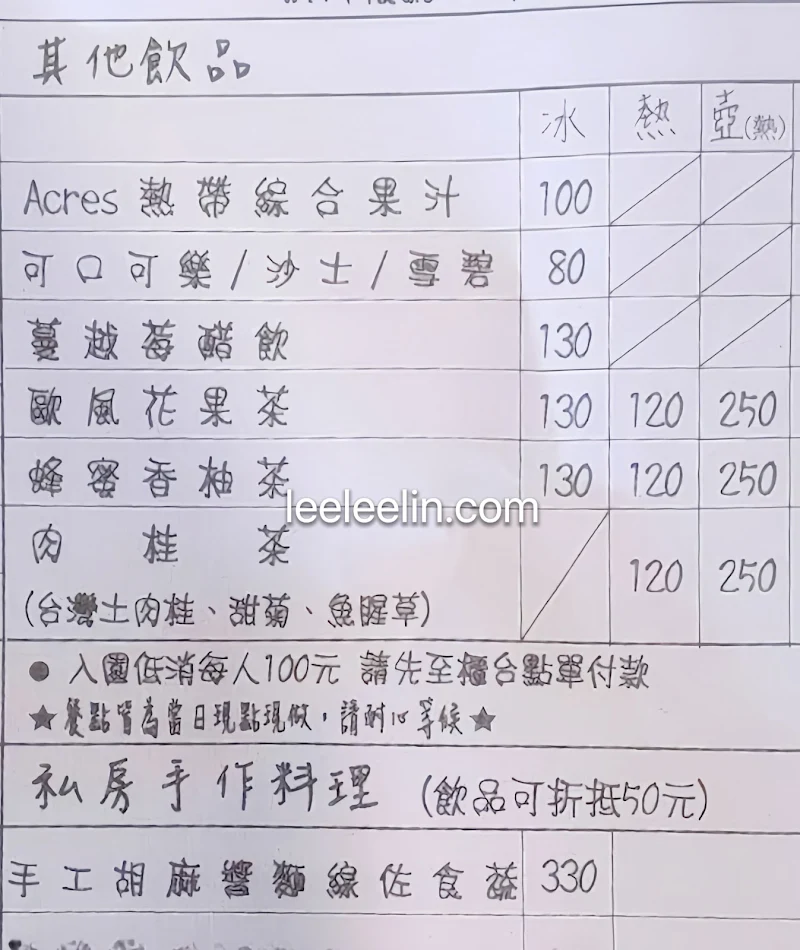 216莊園x菜單｜最新MENU分類＆價格一覽