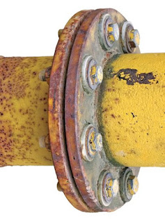 corroded flange