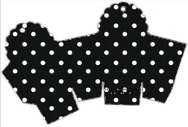 Black with White Polka Dots this Box for Chocolates, Candies or Cupcakes.