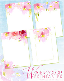 watercolor freebie printables