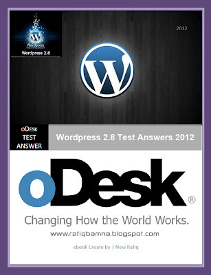 Wordpress 2.8 Test Answers