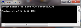 c program for factorial of number with recursion
