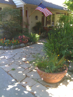 dry-laid flagstone path