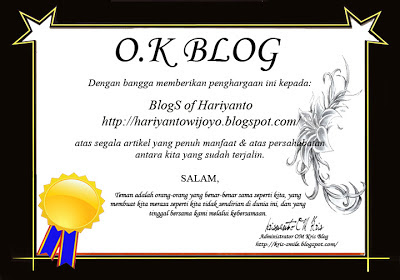 BlogS of Hariyanto