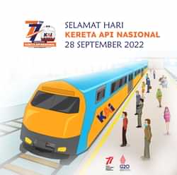 kartu ucapan hari kereta api indonesia 2022