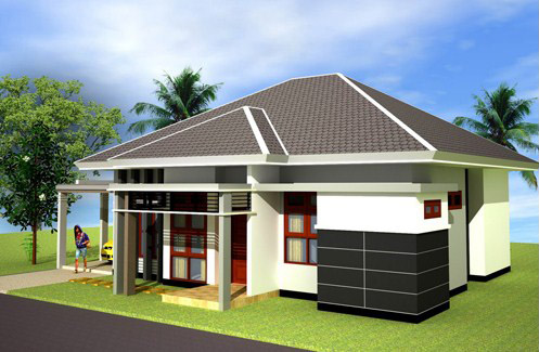 Contoh rumah minimalis type 70 satu lantai