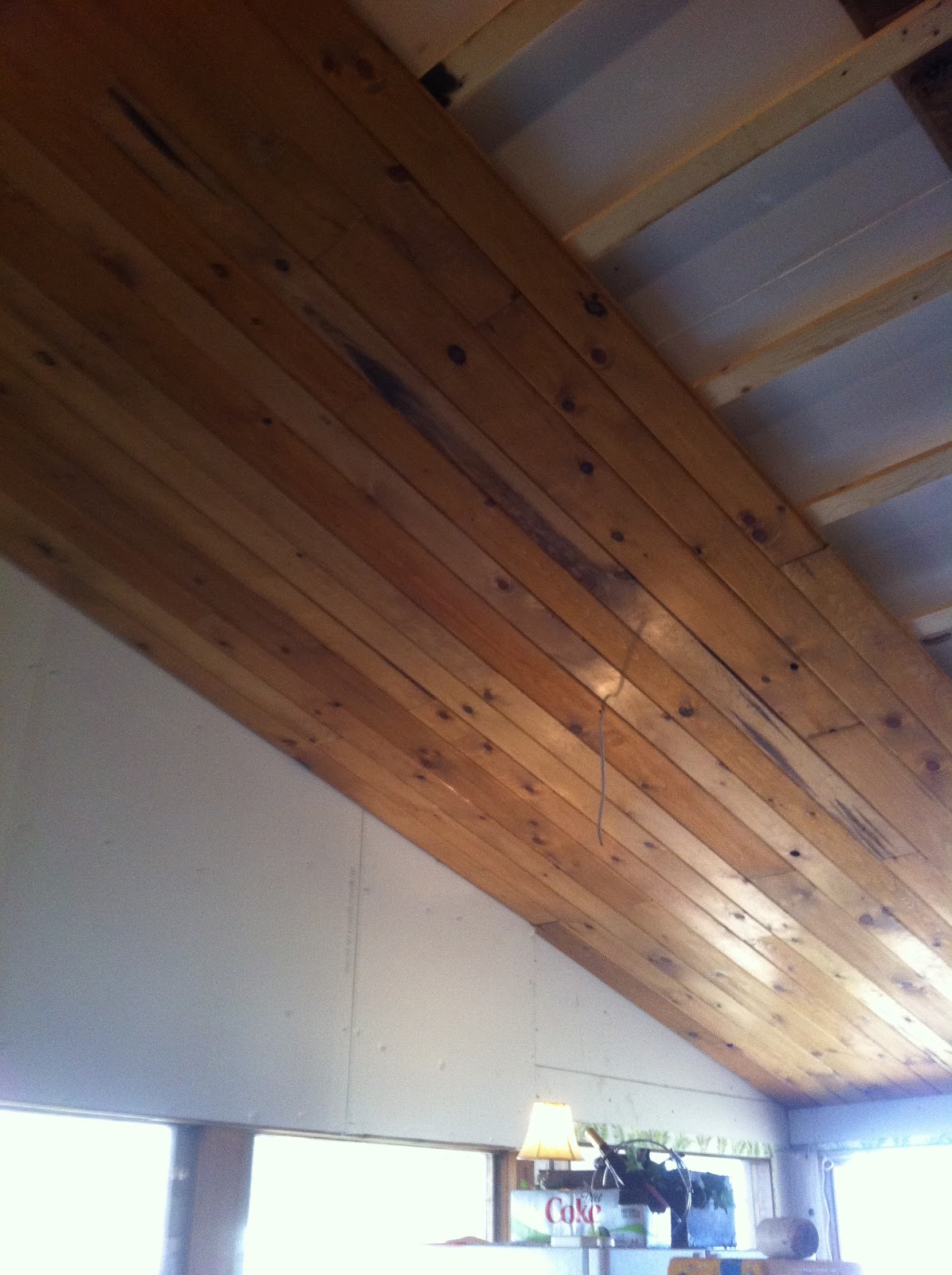Once Upon a Cedar House: Installing a Pine Tongue and ...