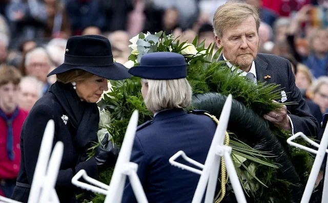 King Willem-Alexander and Queen Maxima of The Netherlands attended the 2024 National Remembrance ceremony