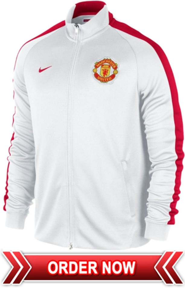 Manchester United N98 Track Jacket Training 2014 - 2015 (White) Nike