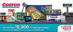 Current Costco Coupon September 2016
