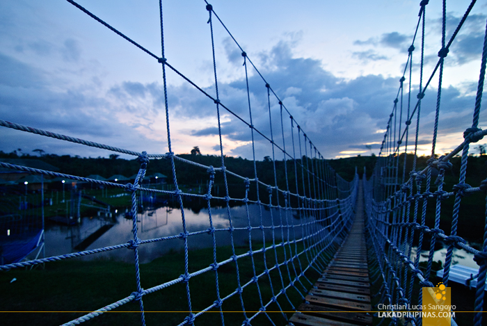 Hanging Bridge at Mountain Lake Resort in Caliraya Springs