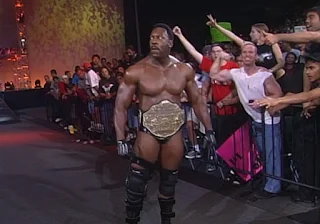 WCW New Blood Rising 2000 -  Booker T defended the World Heavyweight Championship against Jeff Jarrett