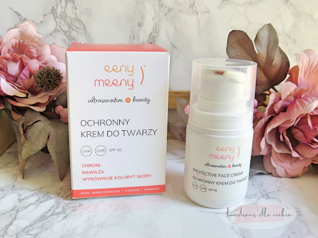 eeny meeny krem spf 50, Eeny Meeny Ochronny krem do twarzy UVA UVB SPF 50,  eeny meeny spf50 z pigmentem, eeny meeny spf50 opinie, kwadrans dla ciebie