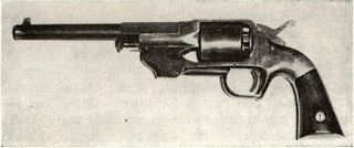 Big Allen's revolver used trigger guard hinging forward to rack back a loading plunger with enormous force, to seat bullets.