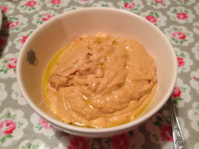 Homemade hummus