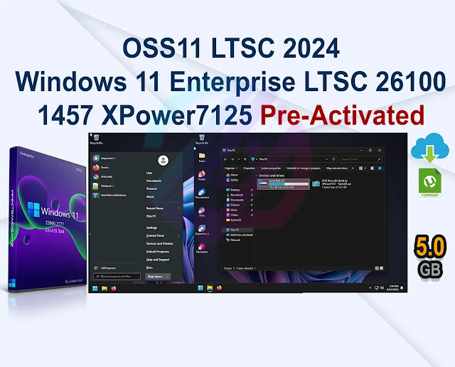 OSS11 LTSC 2024 Windows 11 Enterprise LTSC 26100 1457 XPower7125 Zukét Création