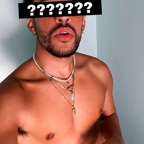 Picture of Bad Bunny shirtless