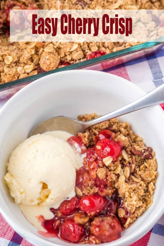 Easy Cherry Crisp