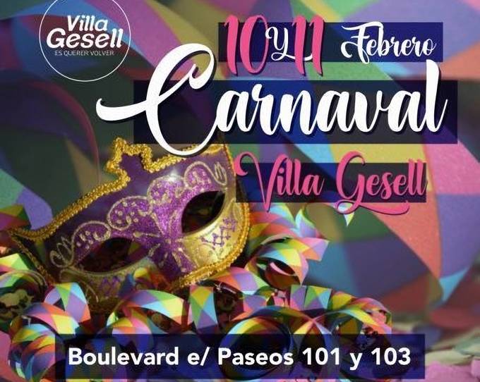 Carnavales en Villa Gesell 2024