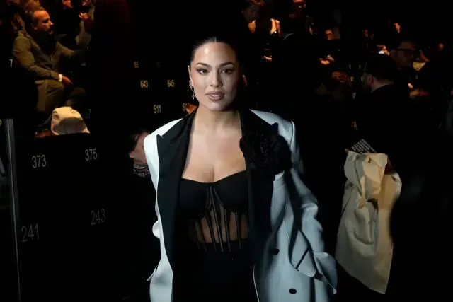 Ashley Graham Stuns in Busty Black Corset at Dolce & Gabbana's Milan Fashion Week Show