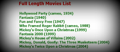 Mickey Mouse Full Length Movies List