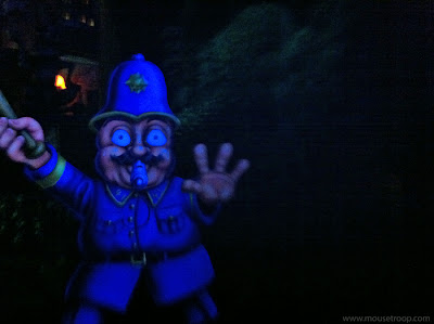 Mr. Toad's Wild Ride Disneyland interior cop bobby whistle