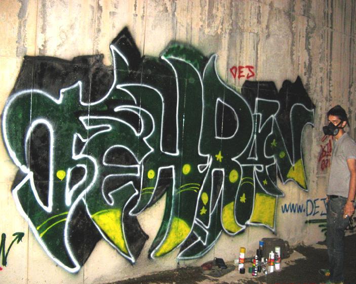 Graffiti Schrift April 2010