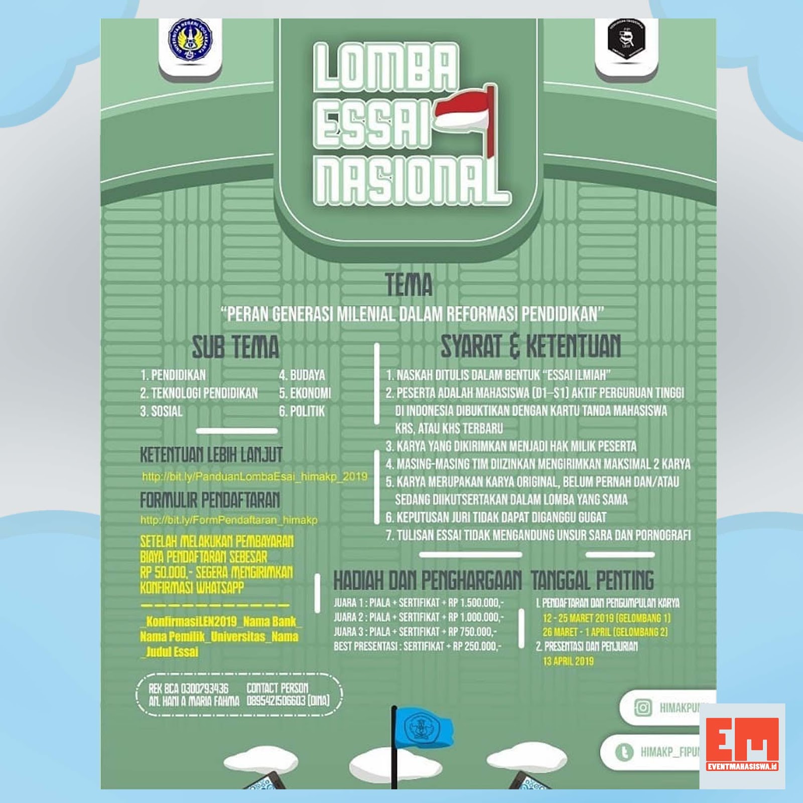 LOMBA ESSAI NASIONAL UNY 2019