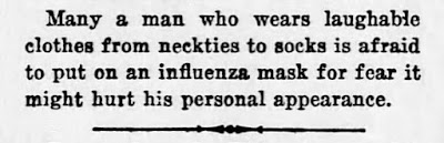 vintage newspaper quote about masks