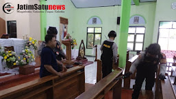 Jelang Ibadah Natal, Polres Blitar Lakukan Sterilisasi di sejumlah Gereja