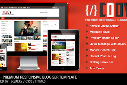 Cody v1.0 - Responsive Magazine Blogger Template