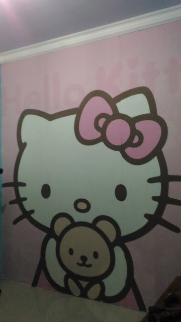  wallpaper karakter kartun wallpaper dinding hello kitty kamar tidur