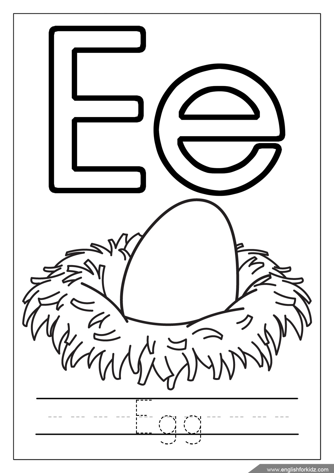 Alphabet I Coloring Pages 2