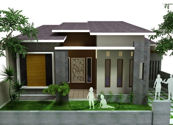 Desain Rumah  Minimalis  Gambar  Teras dan Taman Rumah  