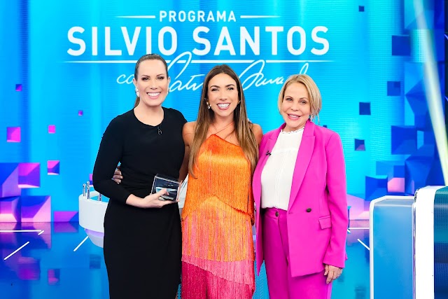 Patricia Abravanel recebe Regina Volpato e Claudete Troiano no "Programa Silvio Santos" deste domingo (10)