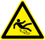 Slippery floor, slippery surface