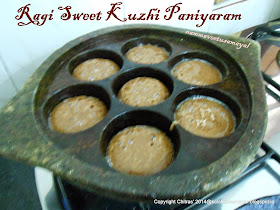 Ragi Sweet Kuzhi Paniyaram 