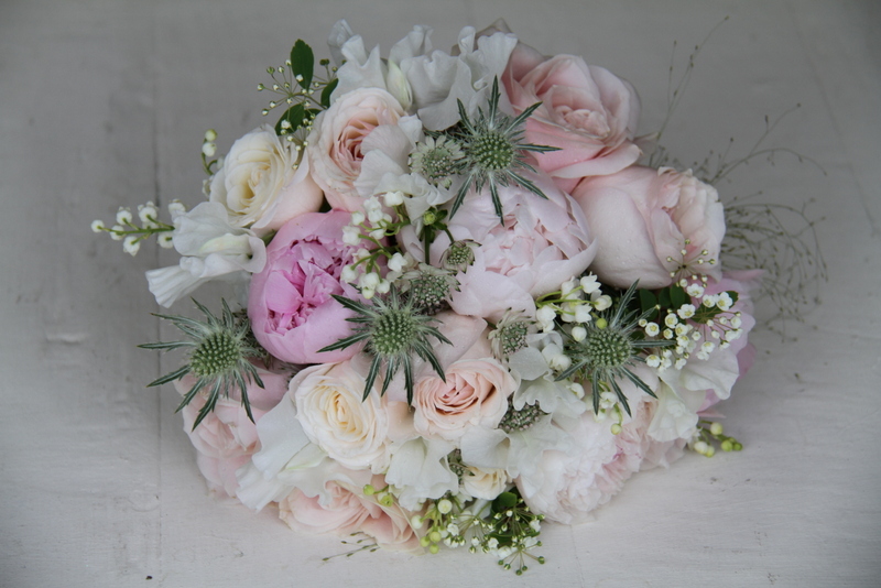Divine Pale Pink Silver Ivory wedding Bouquet