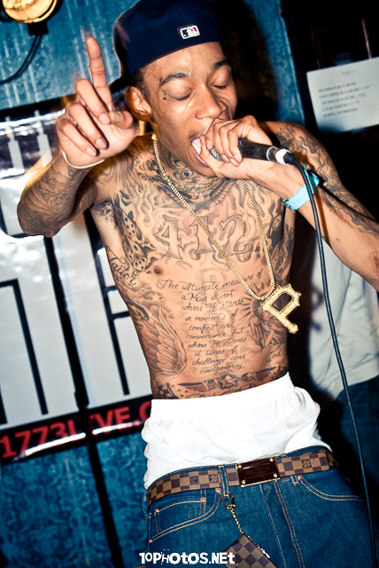 wiz khalifa tattoos close up. wiz khalifa tattoos close up.