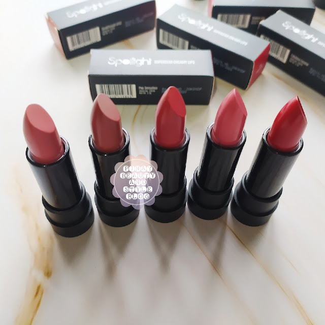 Spotlight Cosmetics SuperStar Creamy Lips swatches review